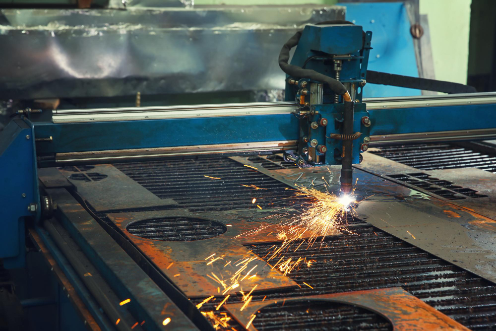 Detalle del acabado de un corte por plasma