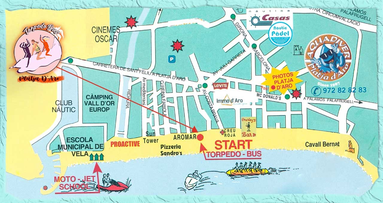 Mapa de ubicación Sportsnautics L'Escala